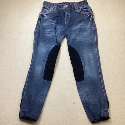 Ovation Riding Niños’s 12 Azul/Negro Parche Rodilla Inglés Pantalones de Montar Caballo’s Foto 1 de 4
