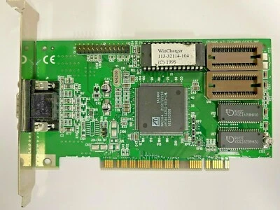 RARE VINTAGE 1998 ATI 3D RAGE PRO TURBO AGP VGA CARD 109-49800-11 MXB23 - image 1 of 2