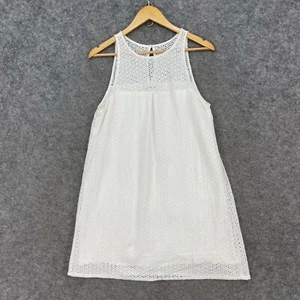 Kookai Womens Dress Size 38 White Lace Sleeveless Shift Lined 16509 - Picture 1 of 12