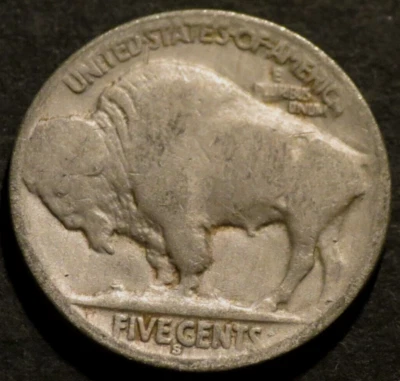 1920 S Buffalo Nickel Semi-Key Date Horn Details Holo-Restored Five 5c Coin C455 - Image 1 of 2