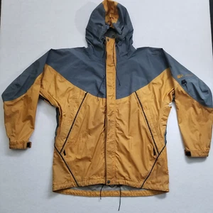 REI Elements Orange & Gray Large Hooded Windbreaker - Please Review All Images - Picture 1 of 22