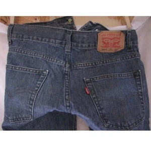 Levis 550 Jeans Denim Blue Boys Size 12 Reg 26X26.5 Relaxed Fit Vtg - Picture 1 of 9