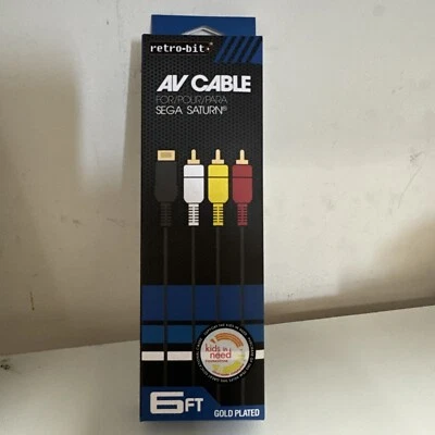 Retro-Bit-Saturn AV Cable - Gold Plated - Image 1 of 2