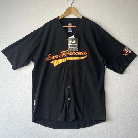 Vintage Mirage San Francisco 49ers Jersey Men’s Size 2XL NFL Embroidered Black Cover