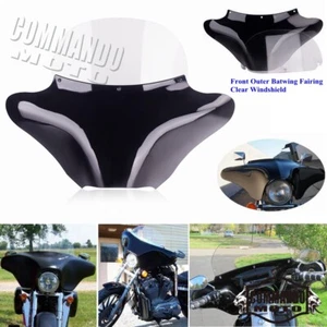 Batwing Fairing + Windshield For Honda Kawasaki Vulcan VN800 VN900 VN1500 VN1600 - Picture 1 of 8