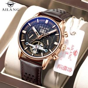 AILANG Watch Fashion Men Mechanical Wristwatches Calendar Week Month Waterproof - Picture 1 of 27