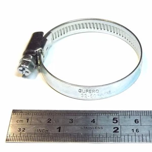 Steel Worm Gear Hose Clamp Clip size 32-50mm 1"1/4-2" Pipe Tube - Picture 1 of 1