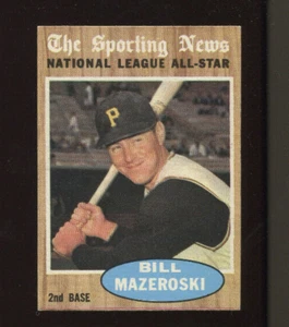 1962 Topps Baseball #391 Bill Mazeroski All Star Card - EXMT #4131 - Picture 1 of 1