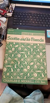 Scottie and His Friends Diagnostic Reading Workbook 1937 Unused Charles Merrill - Image 1 of 3