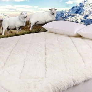 AUS MADE FULLY FITTED WOOL UNDERLAY/UNDERBLANKET--KING - Picture 1 of 3