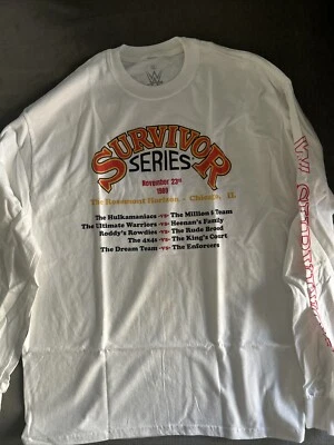 Survivor Series 1989 WWF Thanksgiving Night Tradition The Hulkamaniacs Sz XL NWT - Image 1 of 4