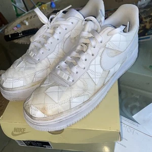 Size 10.5 - Nike Air Force 1 x Billie Eilish Low Triple White - Picture 1 of 7