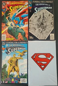 THE ADVENTURES OF SUPERMAN #497 498 499 500 (1992) DOOMSDAY! WHITE BAG! VARIANT - Picture 1 of 5
