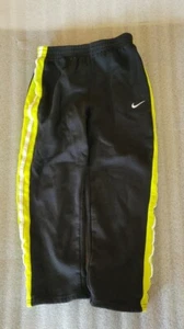 Nike Sweatpants Boys Pants Sz 7 Sweatpants Kids Child Youth Black Yellow - Picture 1 of 3
