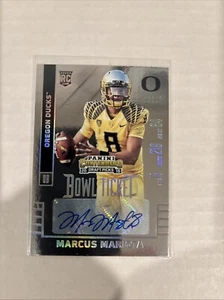 MARCUS MARIOTA AUTOGRAPHED 2015 CONTENDERS DRAFT SP ROOKIE CARD #/99 DUCKS FANS! - Picture 1 of 6