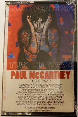 paul mccartney 1982 sealed tug of war cassette tape nos - Image 1 of 2
