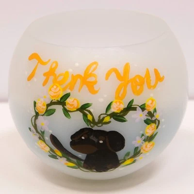 Imagen hecha a mano animal "PERRO", bola flotante vela de baño jazmín cera de parafina Foto 1 de 3