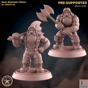 Zwergholzschneider von My3dPrintForge Dnd, Dungeon und Dragon Mini - Bild 1 von 4