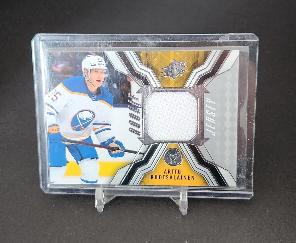  ROOKIE JERSEY  ARTTU RUOTSALAINEN 2021-22 Upper Deck SPX RJ-AR Sabres - Image 1 of 2