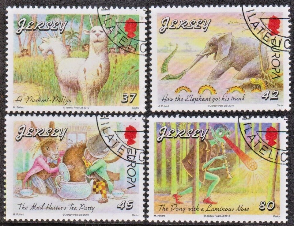GB - JERSEY 2010 Children's Story Books/Fairy Tales/Europa '10 SG 1481-1484 USED - Image 1 of 1