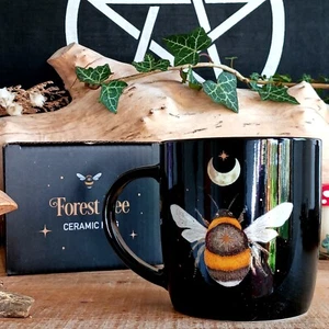 🌿🐝 Forest Bee Ceramic Mug – Enchant Your Morning Ritual! 🌙✨ - Picture 1 of 3