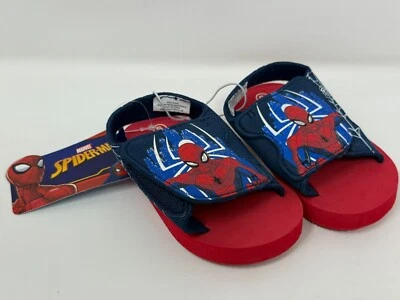 Sandalias de playa/piscina de verano Spider-Man Marvel para niños pequeños - ROJAS - talla 5/6 Foto 1 de 4