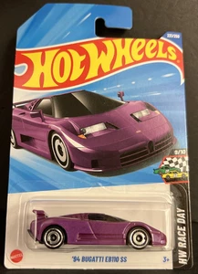 Bugatti EB110 SS 2025 Hot Wheels 221/250 '94 ~ 9/10 HW día de la carrera ~ caja se envía gratis - Imagen 1 de 9