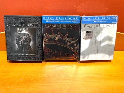 ИГРА ПРЕСТОЛОВ полные сезоны 1 2 3 Blu-Ray бокс-сеты HBO Джордж Р. Р. Мартин - Изображение 1 из 4