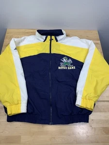 Apex One Notre Dame Windbreaker Mens L Emboridered College Sports 11318 - Picture 1 of 13