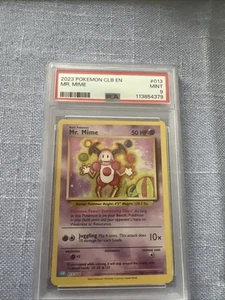 Mr. Mime 013/034 Juego de Cartas Coleccionables Clásico Holo PSA 9 - Imagen 1 de 2