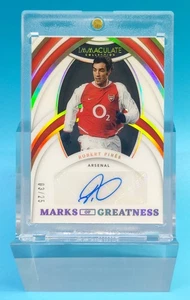 2022-23Immaculate Arsenal Robert Pirès Marks of Greatne Auto 3/25 No parallel - Picture 1 of 2