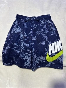 NWT Boy's Youth Nike Cotton/Polyester Blue Graphic Size Large Shorts $40 - Picture 1 of 9