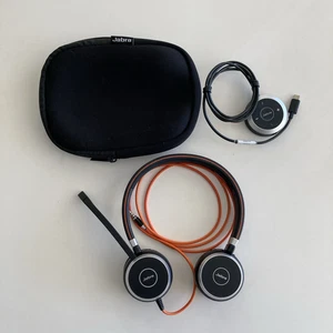 Jabra EVOLVE 40 MS Wired Stereo USB-A Headset HSC017+Link Controller ENC010+BAG - Picture 1 of 6