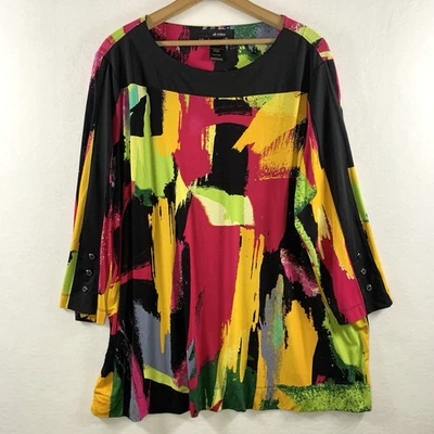 Ali Miles женщин цветной Джерси туника верхний 1 X Artsy Lagenlook заявление путешествий - Изображение 1 из 4