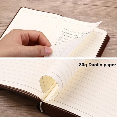 1PCS Mini Notebook A6 Retro style pocket type artificial PU leather writing book - Image 1 of 4