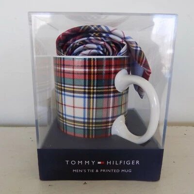 Tommy Hilfiger Colección de Regalo Para Hombre Clásico Taza a Cuadros y Conjunto de Corbata Estampado para Cuello Foto 1 de 4