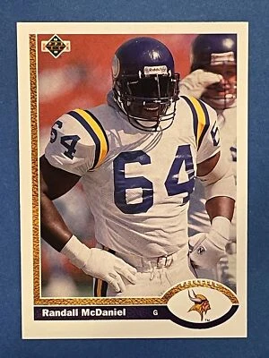 Randall McDaniel 1991 Upper Deck Base #421 Minnesota Vikings - Image 1 of 2