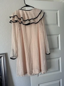 NWT $268 Maxsport pink Swiss dot dress size XS - Picture 1 of 4