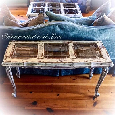 Entryway Table, White Sofa Table, French Country, White, Shabby Chic Sofa Table - Image 1 of 4