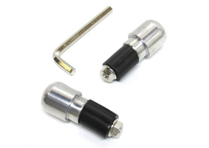 Lenkergewichte Lenkerenden silber Yamaha Aerox MBK Nitro Mofa Moped Roller