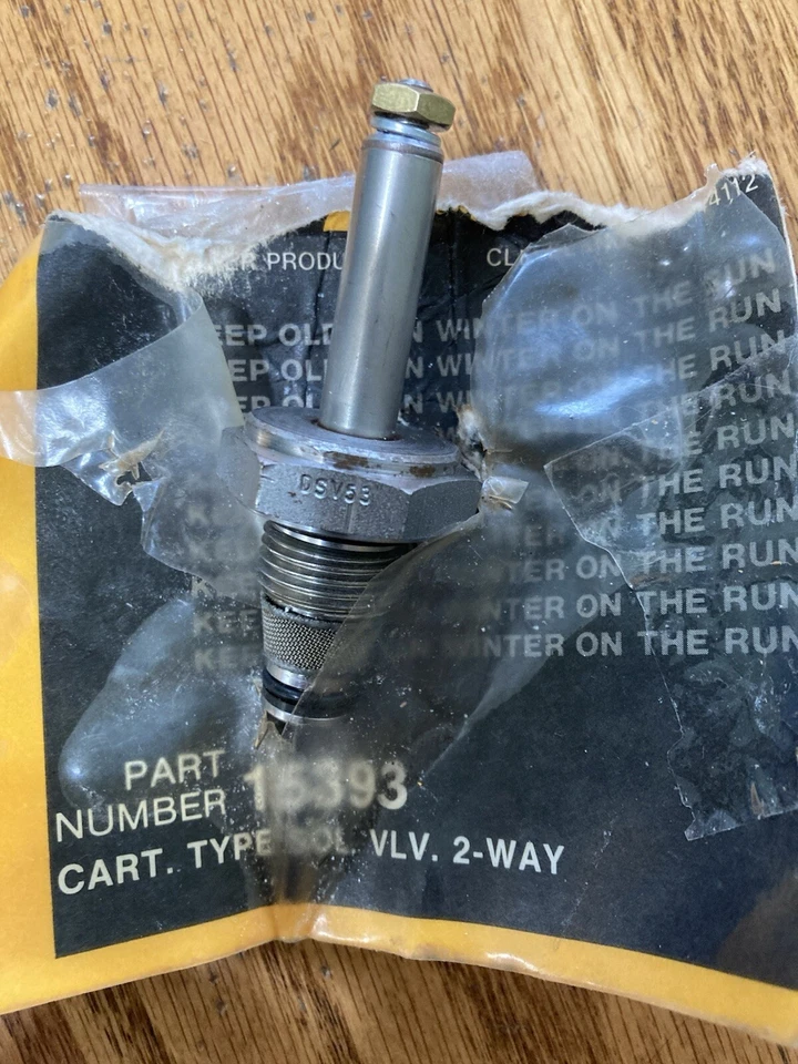 Meyer Snow Plow 15393 Cartridge Valve 2 Way A Sol Type OEM Open Package New  - Image 1 of 1