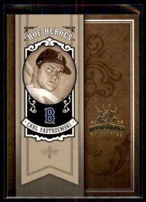 2005 Donruss Diamond Kings HOF Heroes Carl Yastrzemski #HH-34 Boston Red Sox - Image 1 of 2