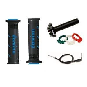 Yamaha FZR1000 Exup Domino XM2 Quick Action Throttle With Black / Blue Grips - Image 1 of 4