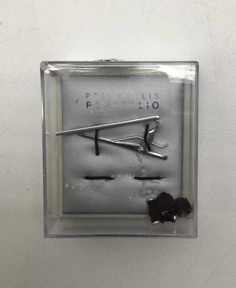 Perry Ellis Portfolio Tie Clip and Cuff Links 3-pc Set Gpcb216m