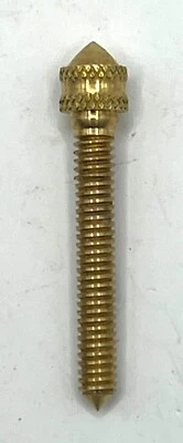 Tattoo Machine Solid Brass King Crown Contact Screw Binder Post Parts Made USA - Image 1 of 2