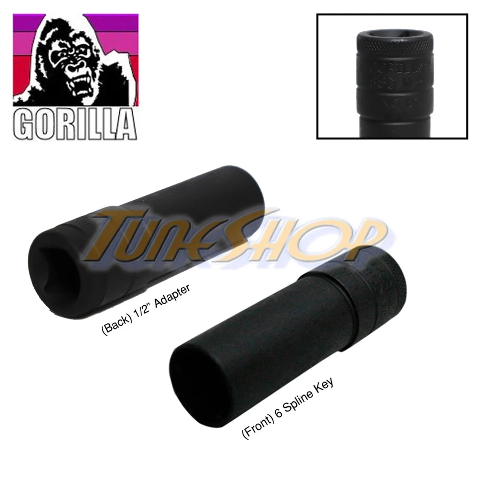 GORILLA 1378SD WRENCH KEY SMALL DIAMETER 6 SPLINE TUNER WHEELS LOCK LUG NUT 14MM - Image 1 of 1