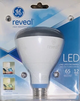 GE Lighting BR30 Reveal LED 12 Watt (65-Watt Replacements) 630 Lumens NEW - Image 1 of 3