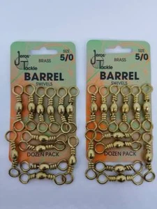 2 PACKS DE JEROS TACKLE 5/0 BARRIL GIRATORIO (12 POR PACK) - Imagen 1 de 1