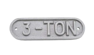 CAPACITY PLATE 3 TON LOWER BLOCK #NO12566 - Picture 1 of 1