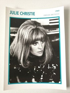 JULIE CHRISTIE 1960 Actor Movie FRENCH ATLAS PHOTO BIO CARD